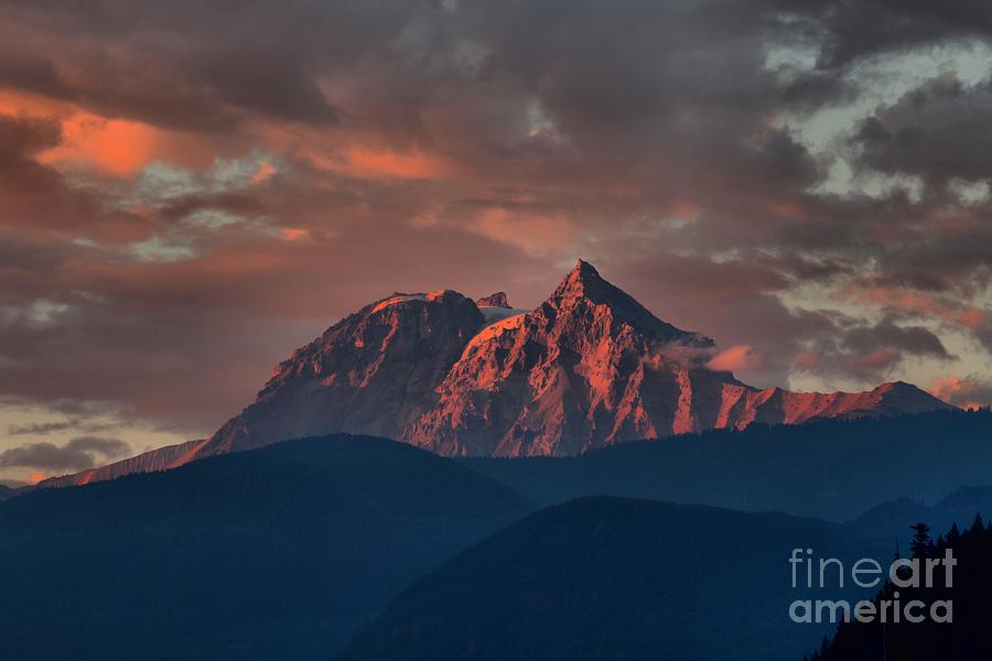 Purple Tantalus Mountain Peaks Photograph by Adam Jewell