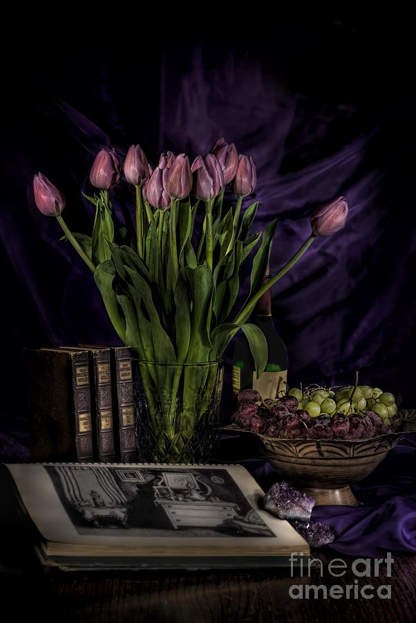 Purple Tulips Still Life Photograph by Leah McDaniel