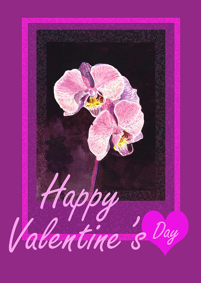 Purple Valentine Painting by Irina Sztukowski