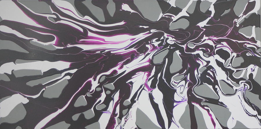 Purple Velocity Painting by Madeleine Arnett