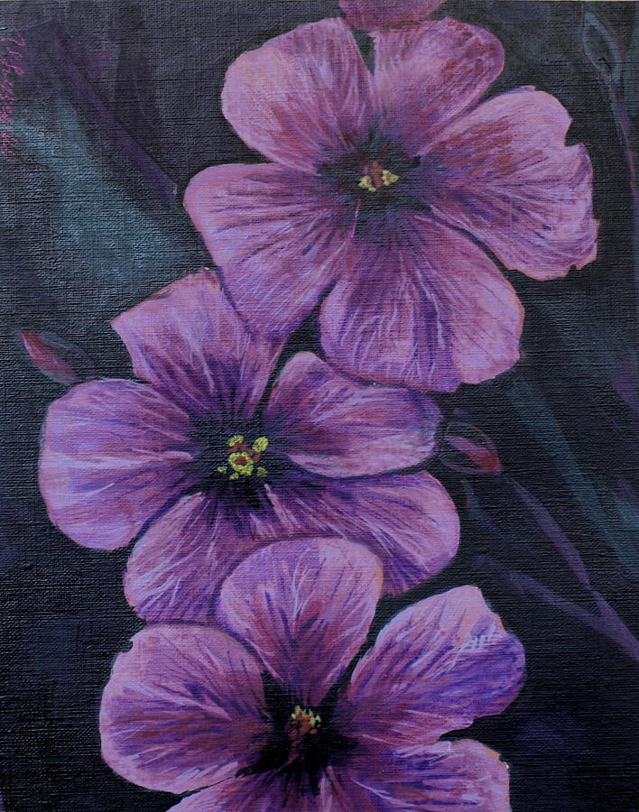 Purple Painting by Vera Lysenko - Fine Art America