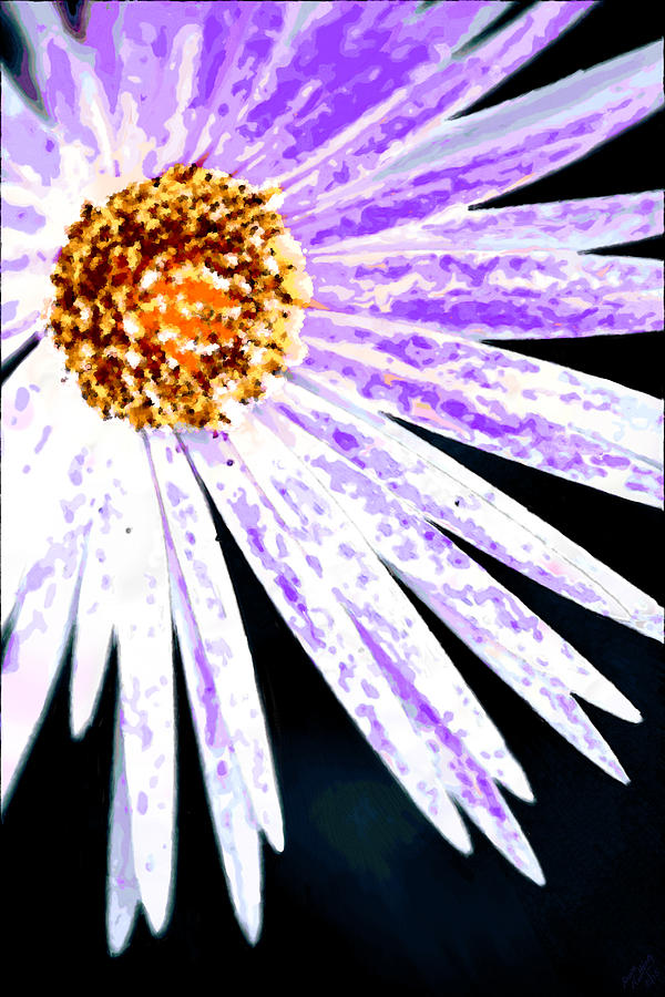 Purple Vexel Flower Painting