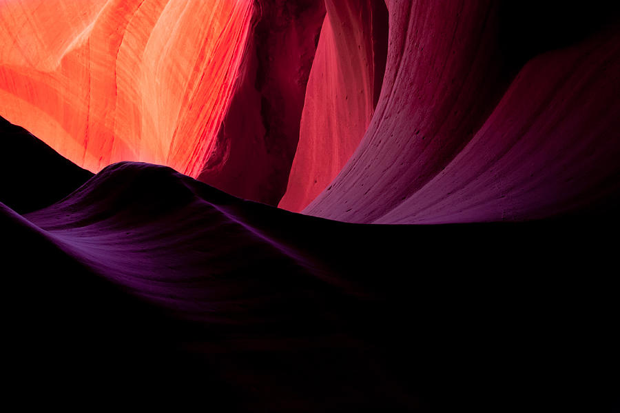 Purple Waves In Antelope Canyon Photograph