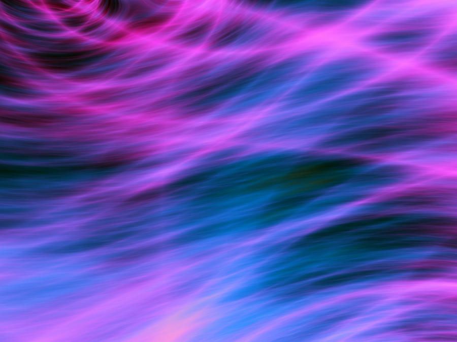 Purple Wind Hair Abstraction Digital Art