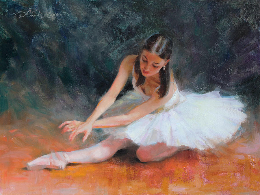 Principal Dancer Painting - Pursuit of Perfection by Anna Rose Bain