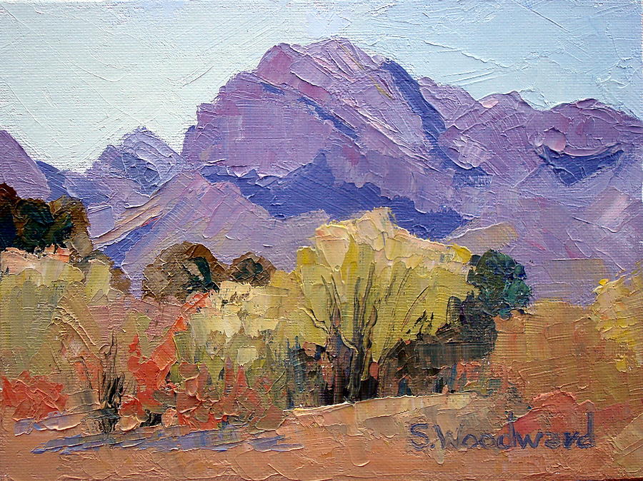 Mountain Painting - Pusch Ridge by Susan Woodward