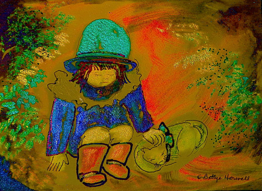 Inspirational Painting - Puss n Boots by Bettye  Harwell