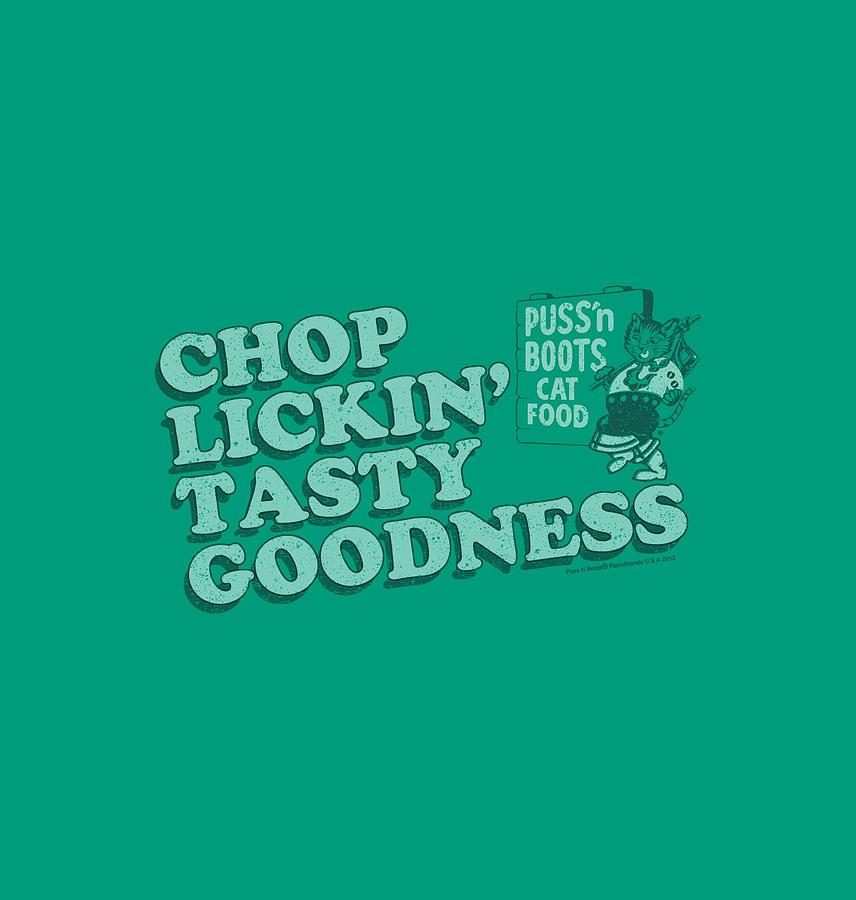 Cat Digital Art - Puss N Boots - Chop Lickin Tasty Goodness by Brand A