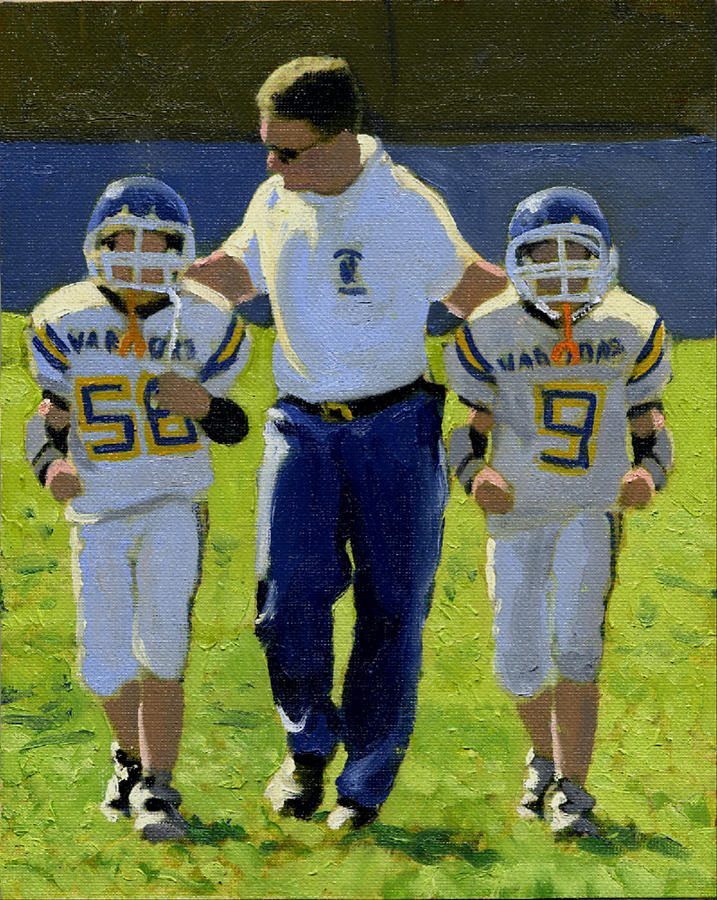 Football Painting - Put Me In Coach by David Zimmerman
