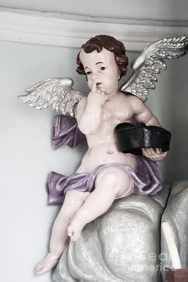 Angel Photograph - Putto Figure by Agnieszka Kubica Angel Photograph - Putto Figure by Agnieszka Kubica