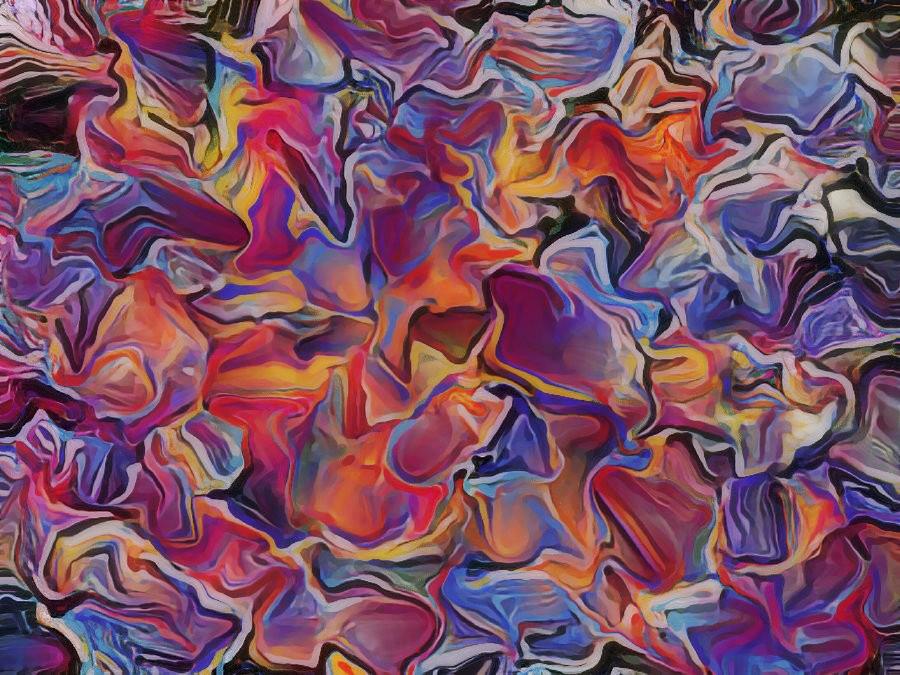 Abstract Digital Art - Puzzlement by Carol Sullivan