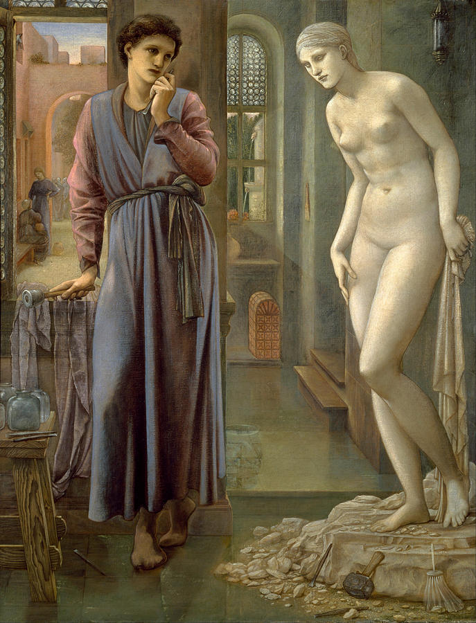 Pygmalion and the Image - The Hand Refrains Painting by Edward Burne-Jones