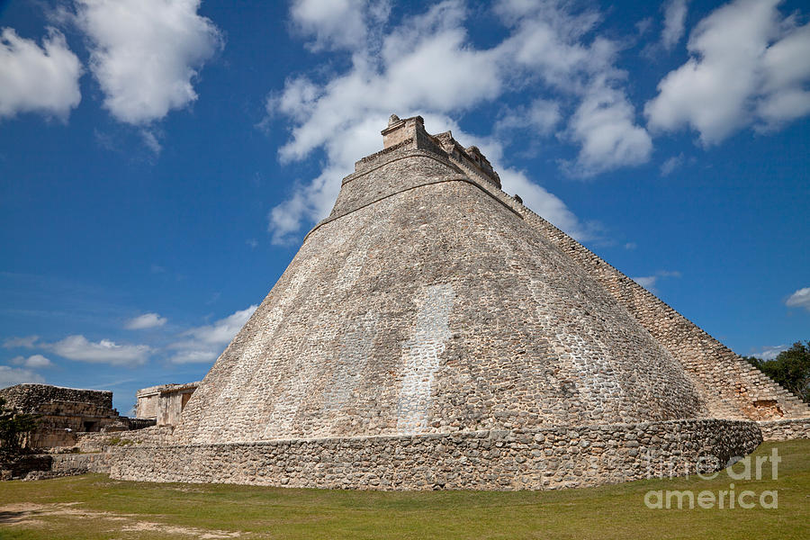 Pyramid At Uxmal, Mexico Photograph by Richard and Ellen Thane