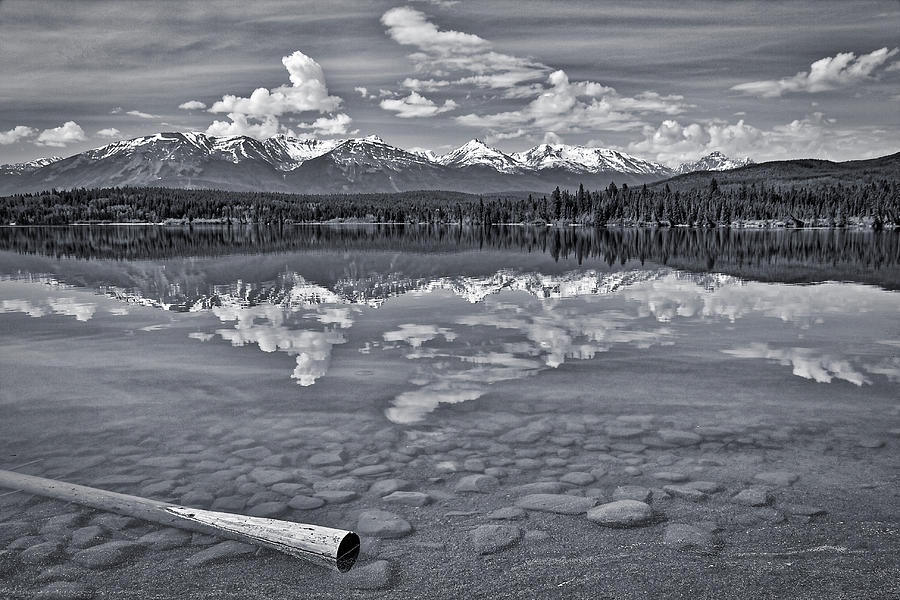 Pyramid Lake - Black and White Photograph by Stuart Litoff