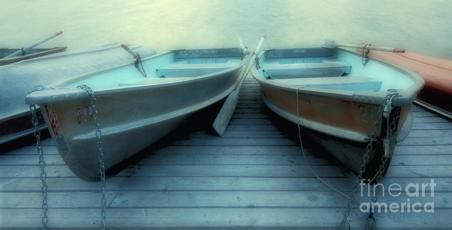 Boat Photograph - Pyramid Lake Row Boats by Bob Christopher