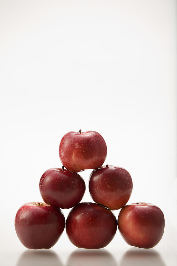 Apple Photograph - Pyramid Of Organic Apples by Greg Huszar Photography