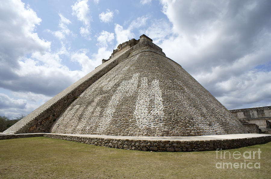 PYRAMID OF THE MAGICIAN Uxmal Photograph by John  Mitchell