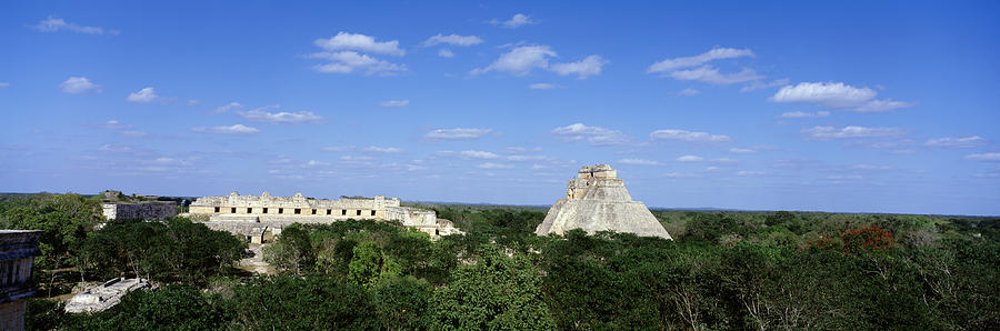 Pyramid Of The Magician Uxmal, Yucatan Photograph by Panoramic Images