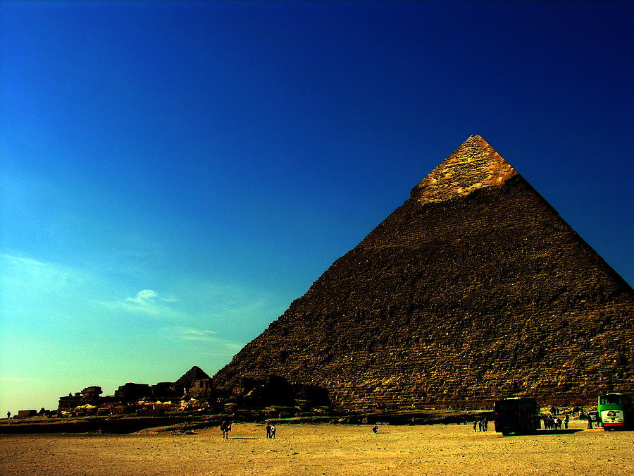 Pyramid with Gold Cairo Egypt Photograph by Jacqueline M Lewis Pixels