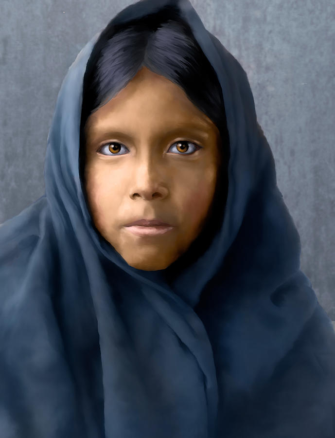 Qahatika girl Digital Art by Rick Mosher