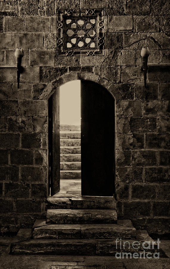 Qalawun Doorway Cairo Photograph by Nigel Fletcher-Jones