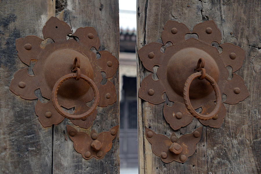 Qing Dynasty House Door Bolt Photograph by Yue Wang