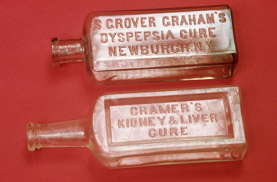 Quack Medicine Bottles Photograph by Science Photo Library