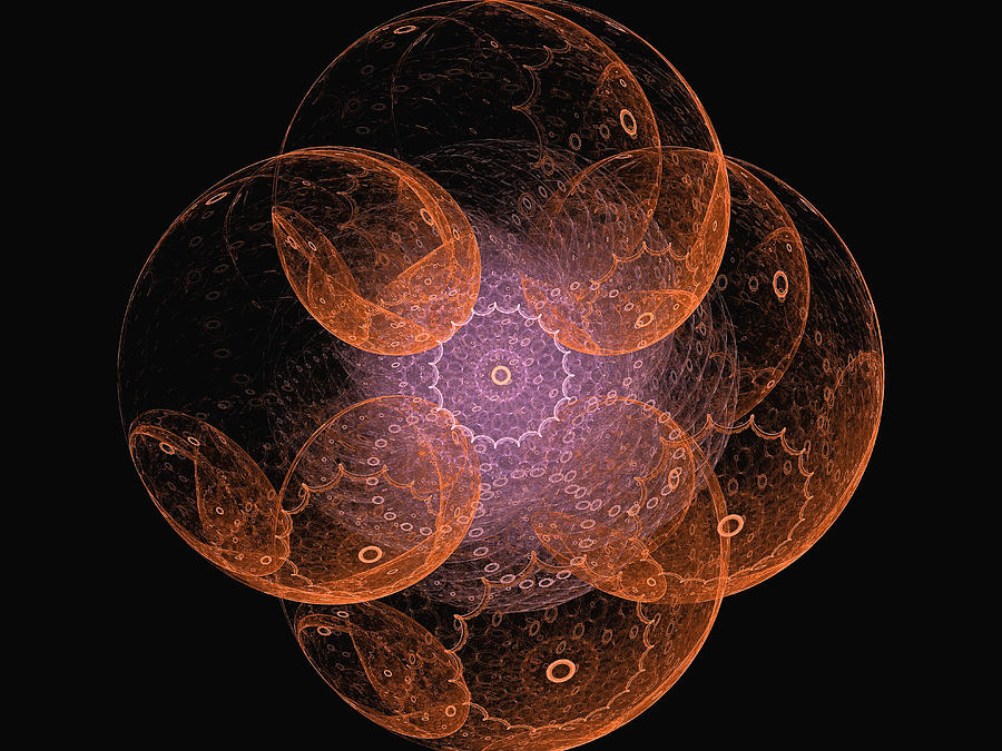 Quad Spheres Digital Art by Richard J Cassato