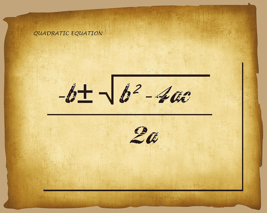 Quadratic Equation - aged Digital Art by Paulette B Wright