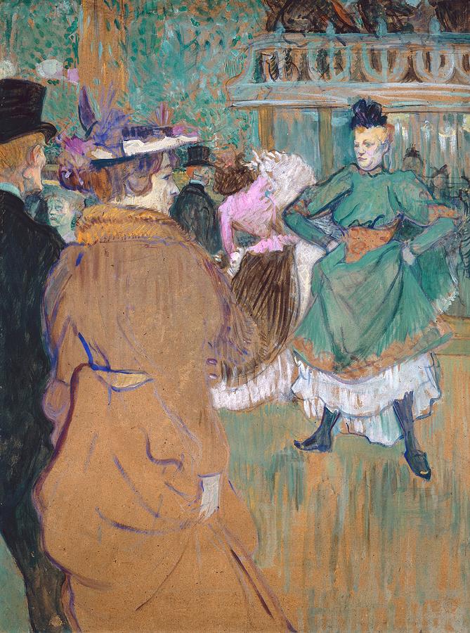 Quadrille at the Moulin Rouge Painting by Henri deToulouse-Lautrec ...