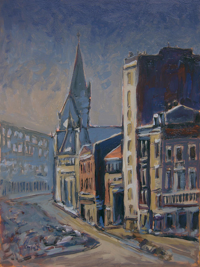 Quai-sur-Meuse Liege Painting by Nop Briex