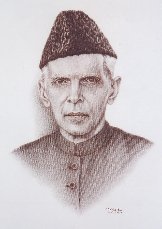 Quaid E Azam Painting By Mazher Ali Pixels