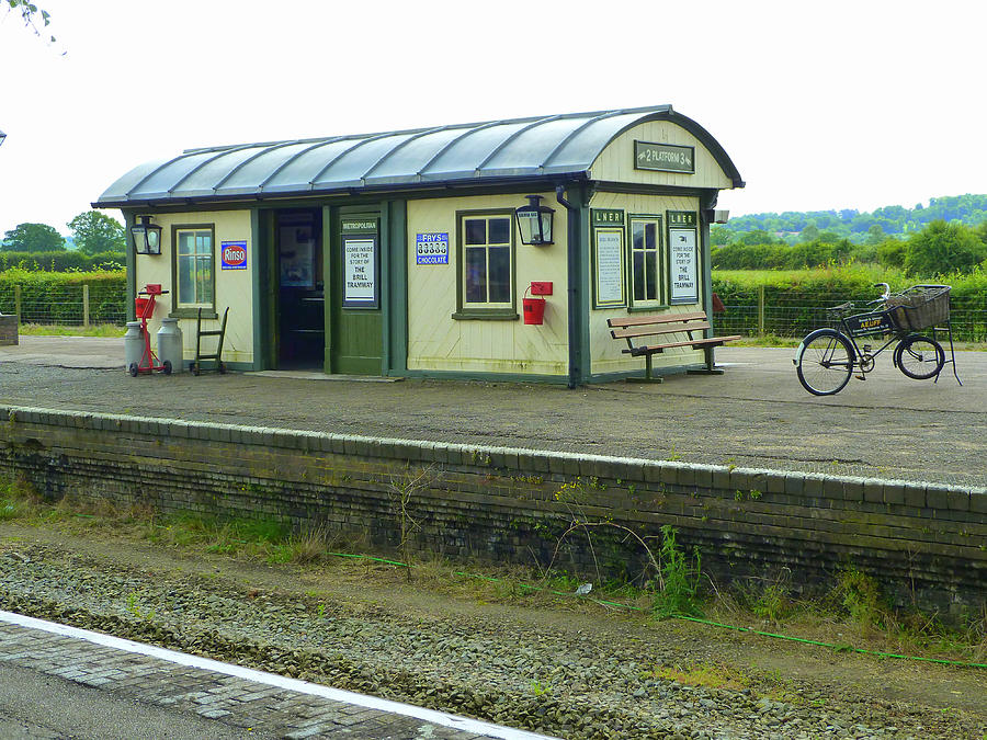Quainton Rd Railway Platform and Waiting Room Photograph by Gordon James