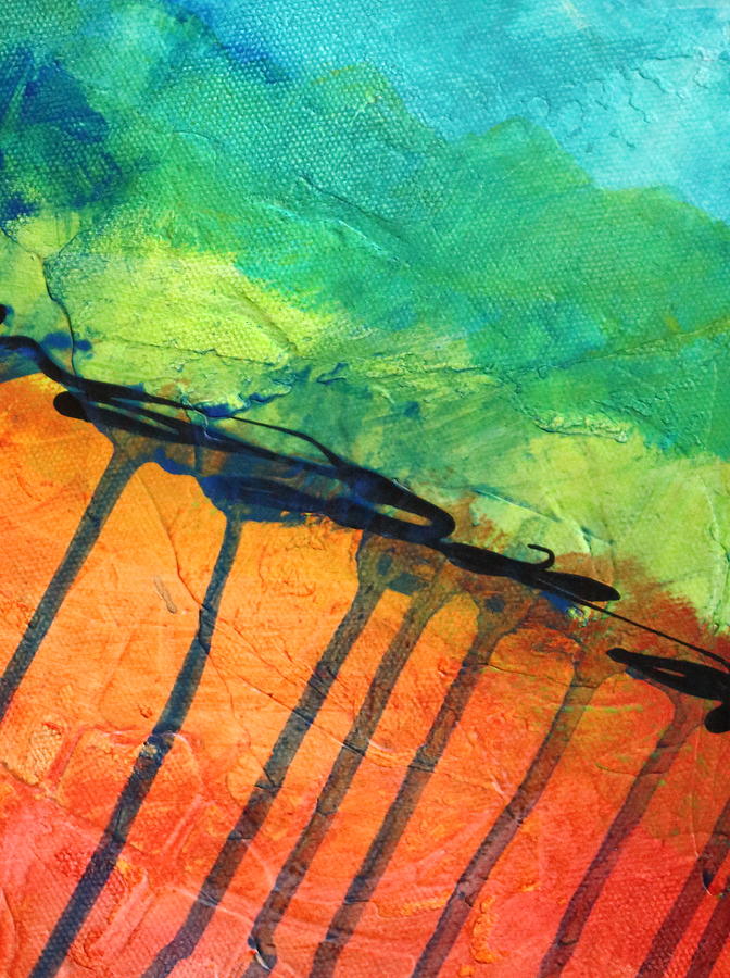 Abstract Painting - Quake by Nancy Merkle
