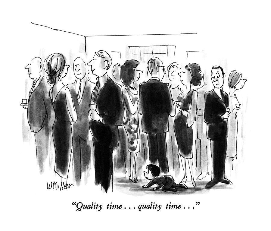 Quality Time. . . Quality Time Drawing by Warren Miller