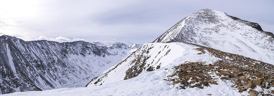 Quandary Peak Panorama Photograph by Aaron Spong