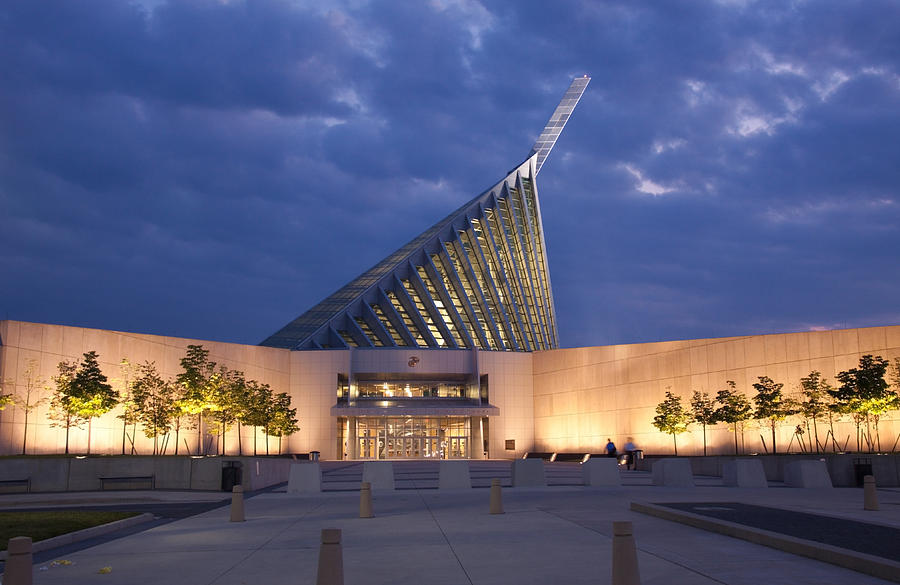 Quantico Museum at dusk Photograph by Frank Tozier - Fine Art America