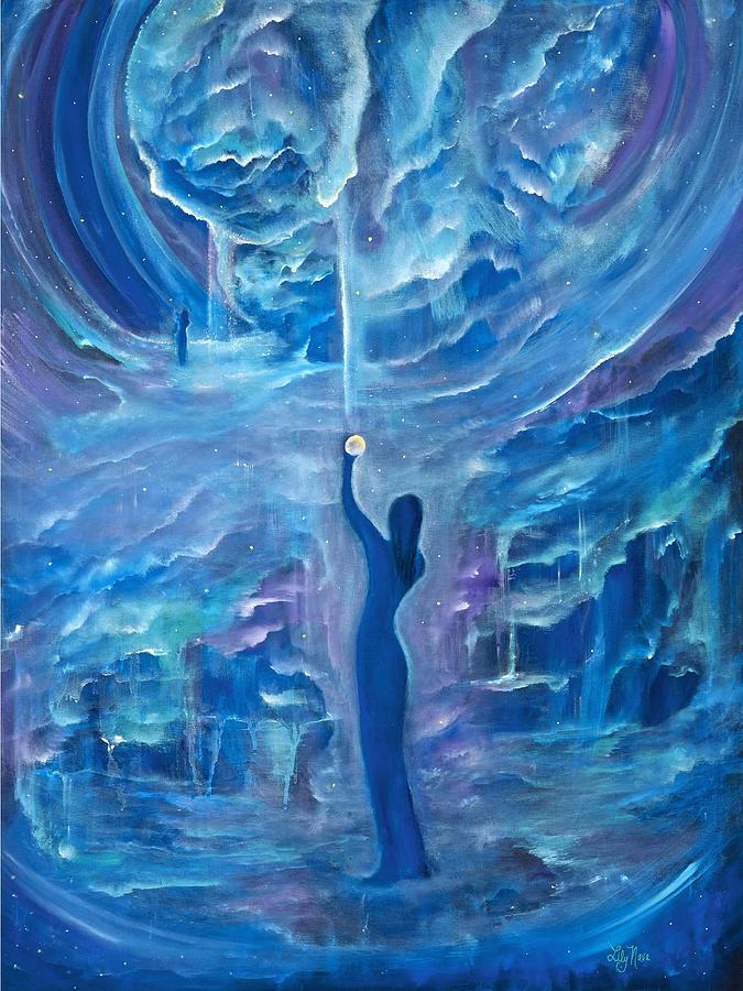 Quantum Painting - Quantum Awakening by Lily Nava Quantum Painting - Quantum Awakening by Lily Nava