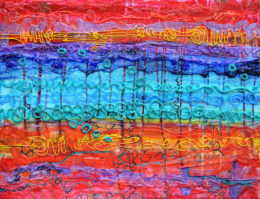 Quantum Cascade Painting by Regina Valluzzi