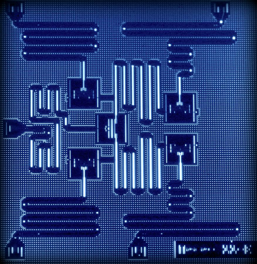 Circuit Photograph - Quantum Computing Circuit Design by Ibm Research/science Photo Library