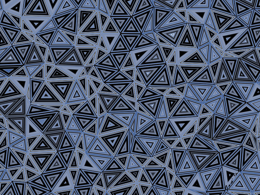 Quantum Geometry Gray Digital Art by Judi Suni Hall