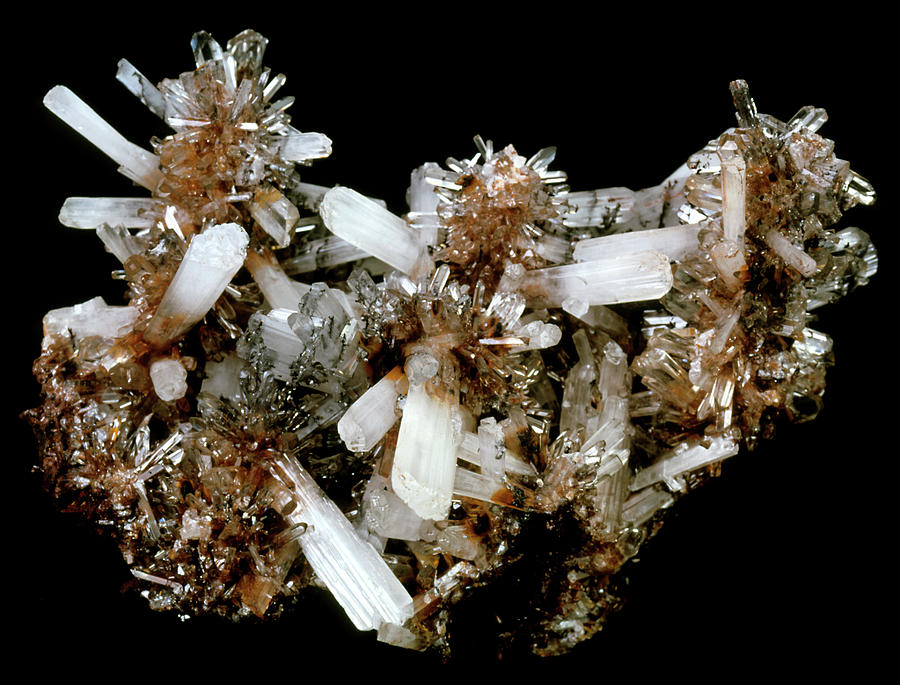Quartz And Other Crystals Photograph by Pascal Goetgheluck/science Photo Library