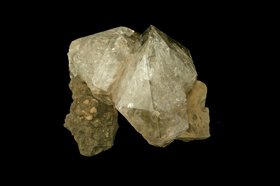 Quartz Variety Herkimer Diamond Photograph by Science Stock Photography/science Photo Library