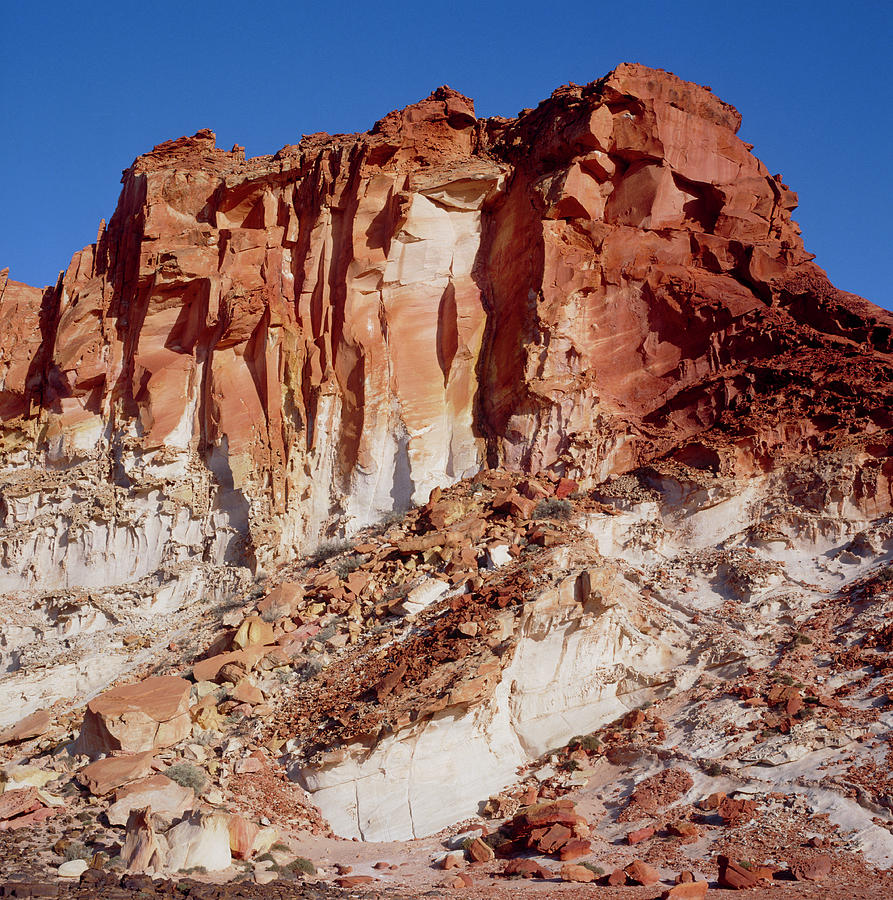 Quartzite Cliff With Iron Staining Photograph by Dr Jeremy Burgess/science Photo Library