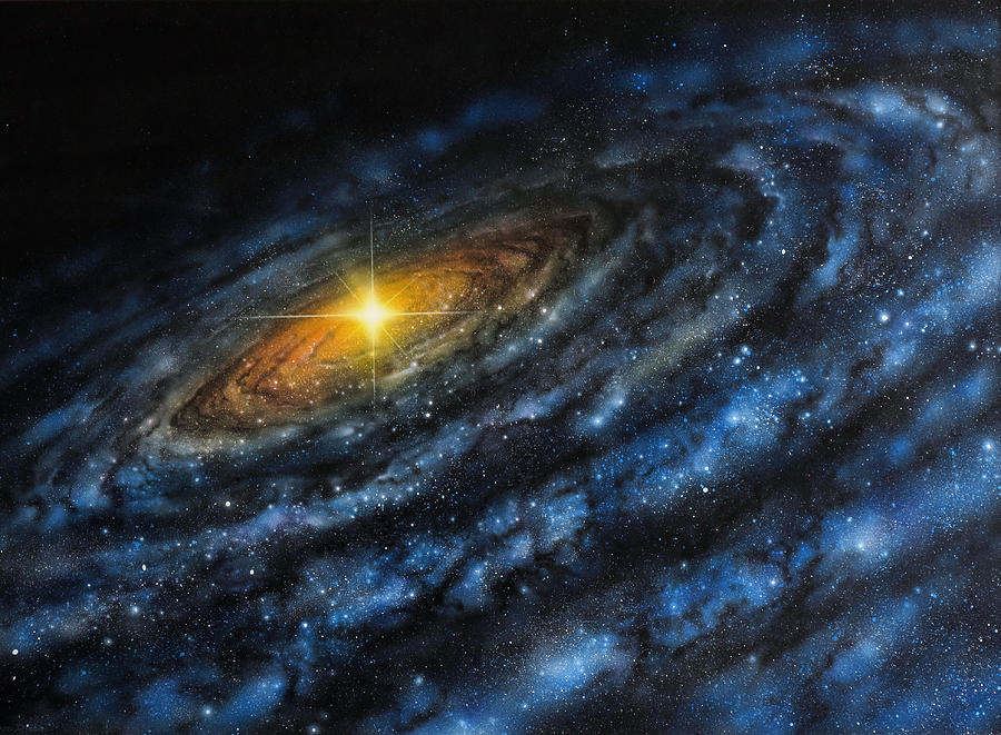 Quasar Painting by Don Dixon