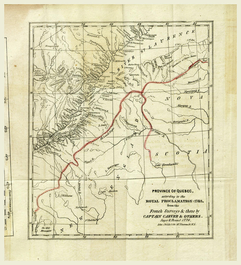 Quebec 1776, The Right Of The United States Of America Drawing by Litz ...