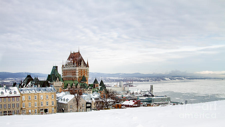 Quebec City Skyline from the Citadel Photograph by Dawna Moore Photography