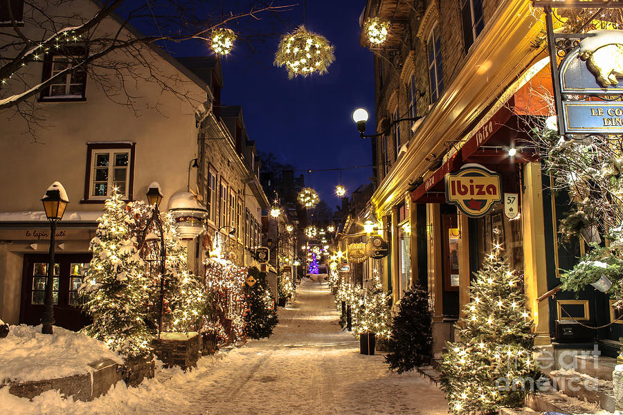 Quebec City Holidays Photograph by Scott Moore - Fine Art America