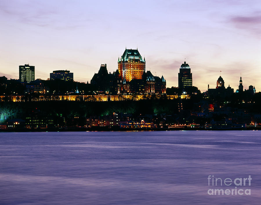 Quebec City Skyline At Sunset Photograph by Rafael Macia
