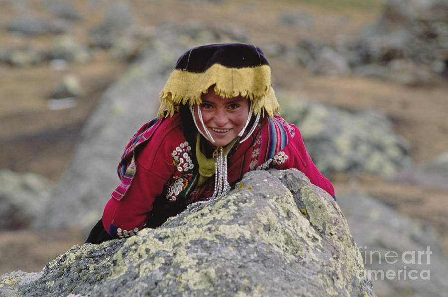 Hat Photograph - Quechua Smile - Peruvian Andes by Craig Lovell